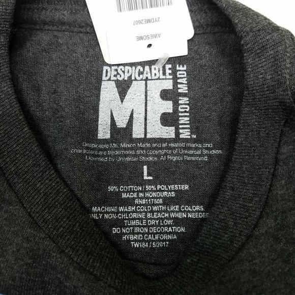 Minions 'Awesome' Boys Large T-Shirt | NEW - Picture 5 of 7